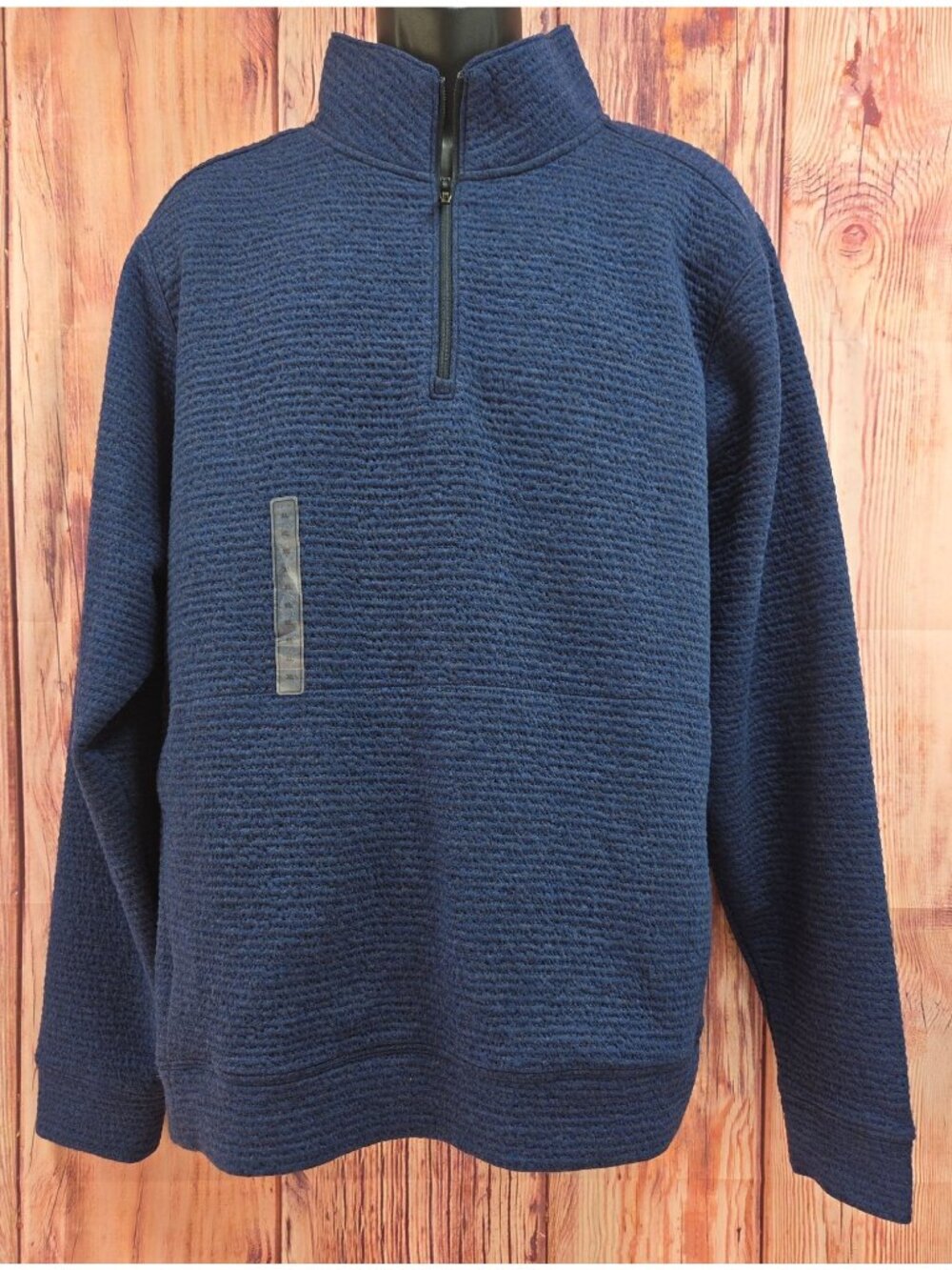 VRST Mens Recharge 1/4 Zip Pullover XL Navy UV Protection Lightweight Knit